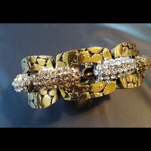 Gold and Silver Tone
Rhinestone Bracelet